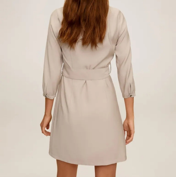 NWT MANGO Buttoned wrap dress - Picture 5 of 6
